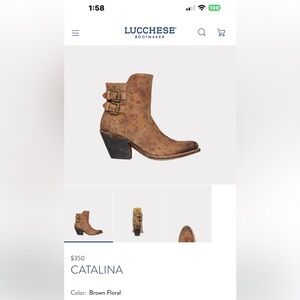 Lucchese Catalina floral boot